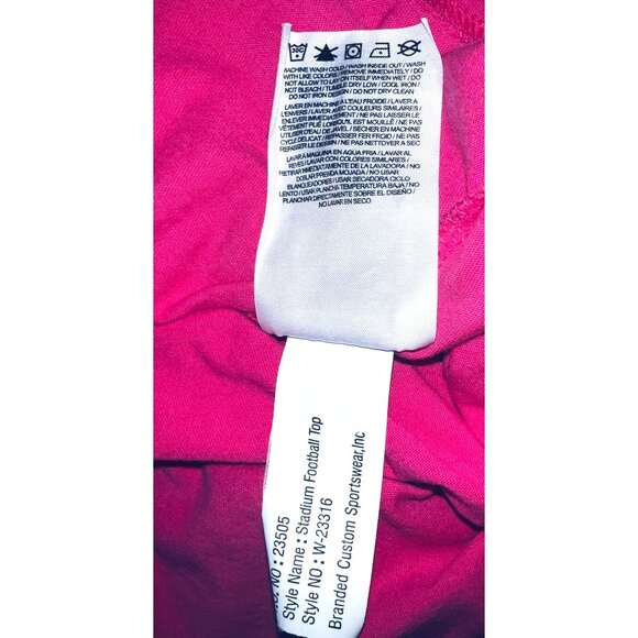 Nike Pink MUSC V-Neck Top Gray Mesh Shoulders Large - Picture 4 of 4